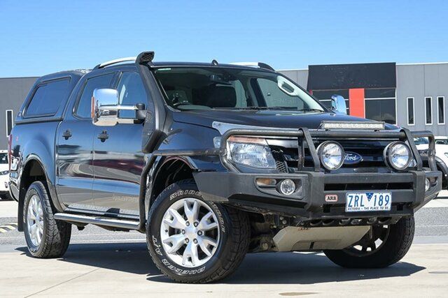 Used Ford Ranger PX Wildtrak Double Cab Pakenham, 2013 Ford Ranger PX Wildtrak Double Cab Grey 6 Speed Sports Automatic Utility