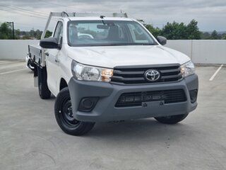 2021 Toyota Hilux TGN121R Workmate 4x2 White 6 Speed Sports Automatic Cab Chassis.