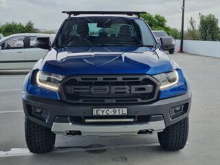 2018 Ford Ranger PX MkIII 2019.00MY Raptor Blue 10 Speed Sports Automatic Utility.