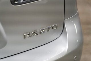 2012 Lexus RX AGL10R MY12 RX270 Silver Lining 6 Speed Sports Automatic Wagon