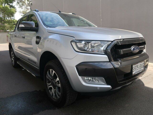 Used Ford Ranger PX MkII 2018.00MY Wildtrak Double Cab Reynella, 2018 Ford Ranger PX MkII 2018.00MY Wildtrak Double Cab Silver 6 Speed Sports Automatic Utility