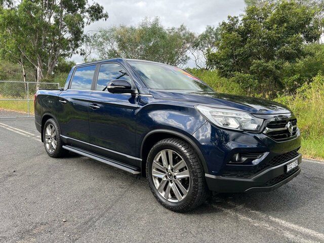 Used Ssangyong Musso Q200 Ultimate Crew Cab Yallah, 2018 Ssangyong Musso Q200 Ultimate Crew Cab Blue 6 Speed Sports Automatic Utility