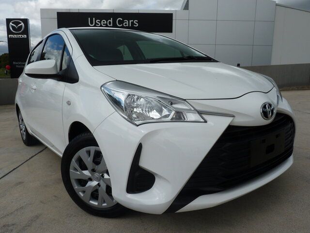 Pre-Owned Toyota Yaris NCP130R Ascent Blacktown, 2019 Toyota Yaris NCP130R Ascent Glacier White 4 Speed Automatic Hatchback