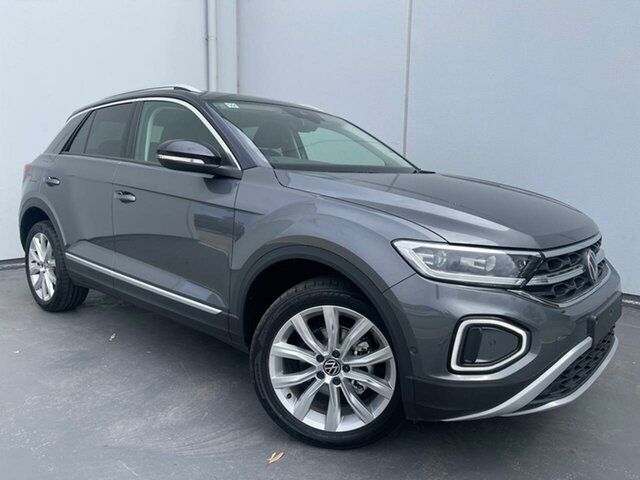 New Volkswagen T-ROC D11 MY24 110TSI Style Liverpool, 2023 Volkswagen T-ROC D11 MY24 110TSI Style Indium Grey 8 Speed Sports Automatic Wagon