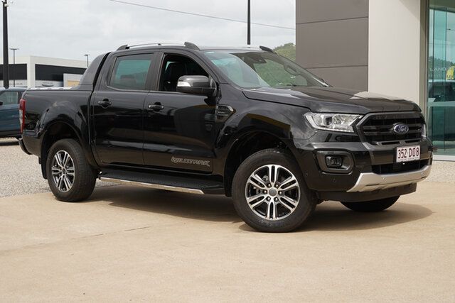 Used Ford Ranger PX MkIII 2021.75MY Wildtrak Townsville, 2021 Ford Ranger PX MkIII 2021.75MY Wildtrak Black 10 Speed Sports Automatic Double Cab Pick Up
