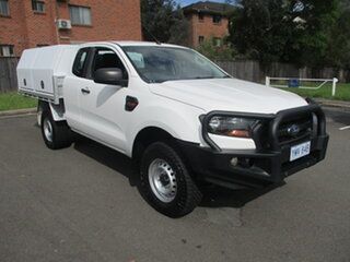 2018 Ford Ranger PX MkII MY18 XL 3.2 (4x4) White 6 Speed Manual Super Cab Chassis.