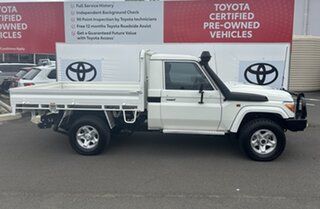 2022 Toyota Landcruiser VDJ79R GXL French Vanilla 5 Speed Manual Cab Chassis.
