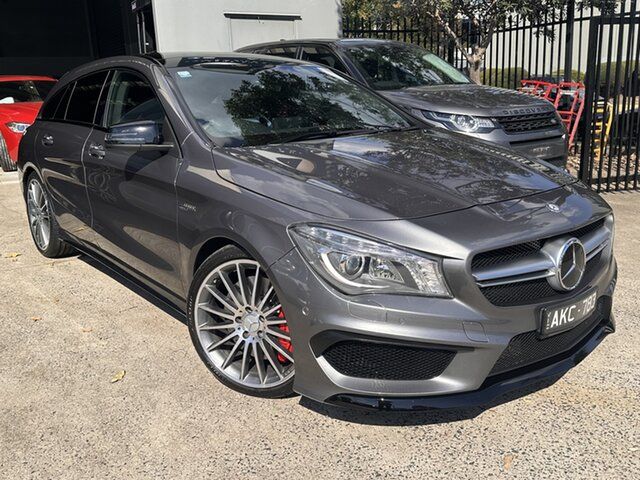 Used Mercedes-Benz CLA-Class X117 807MY CLA45 AMG Shooting Brake SPEEDSHIFT DCT 4MATIC Seaford, 2016 Mercedes-Benz CLA-Class X117 807MY CLA45 AMG Shooting Brake SPEEDSHIFT DCT 4MATIC Grey 7 Speed