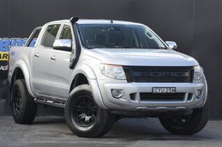 2015 Ford Ranger PX MkII XLT Double Cab Silver 6 Speed Sports Automatic Utility.