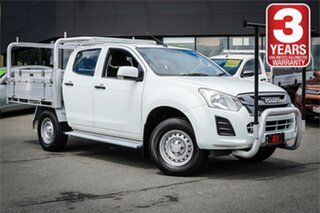 2019 Isuzu D-MAX MY19 SX Crew Cab 4x2 High Ride White 6 Speed Sports Automatic Cab Chassis.