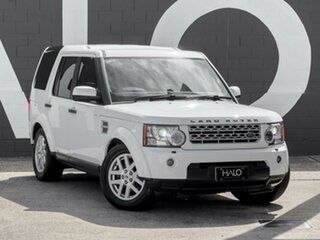 2012 Land Rover Discovery 4 Series 4 MY12 TdV6 CommandShift White 6 Speed Sports Automatic Wagon.