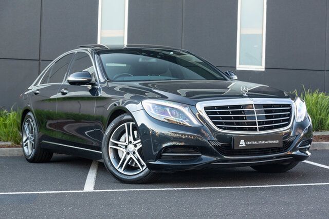 Used Mercedes-Benz S-Class W222 S350 BlueTEC 7G-Tronic + Narre Warren, 2014 Mercedes-Benz S-Class W222 S350 BlueTEC 7G-Tronic + Magnetite Black 7 Speed Sports Automatic