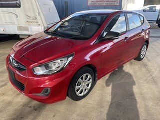 2013 Hyundai Accent RB Active Red 5 Speed Manual Hatchback