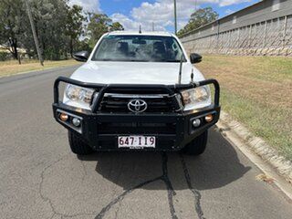 2018 Toyota Hilux GUN126R SR Double Cab Glacier White 6 Speed Sports Automatic Cab Chassis