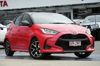 2020 Toyota Yaris Mxph10R ZR Hybrid Coral Rose - Black Roof 1 Speed Constant Variable Hatchback.