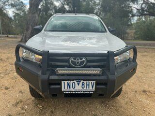 2018 Toyota Hilux GUN126R SR White 6 Speed Manual Cab Chassis.