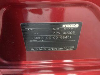 2005 Mazda 3 BK SP23 Red 5 Speed Manual Sedan