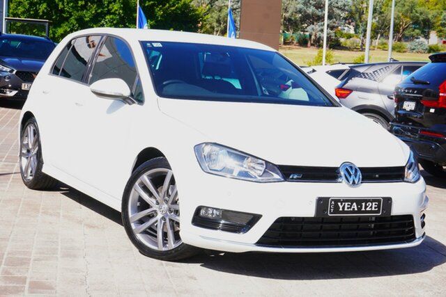 Used Volkswagen Golf VII MY16 110TDI DSG Highline Phillip, 2016 Volkswagen Golf VII MY16 110TDI DSG Highline Pure White 6 Speed Sports Automatic Dual Clutch