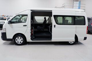 2014 Toyota HiAce KDH223R MY14 Commuter High Roof Super LWB White 4 Speed Automatic Bus