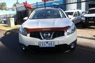 2013 Nissan Dualis J10W Series 4 MY13 Ti-L Hatch X-tronic 2WD White 6 Speed Constant Variable.