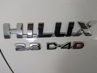 2017 Toyota Hilux GUN126R SR5 Double Cab White 6 Speed Manual Utility