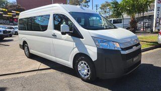 2019 Toyota HiAce GDH322R Commuter High Roof Super LWB White 6 Speed Sports Automatic Bus.