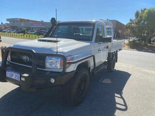 2017 Toyota Landcruiser LC70 VDJ79R MY17 Workmate (4x4) White 5 Speed Manual Cab Chassis.