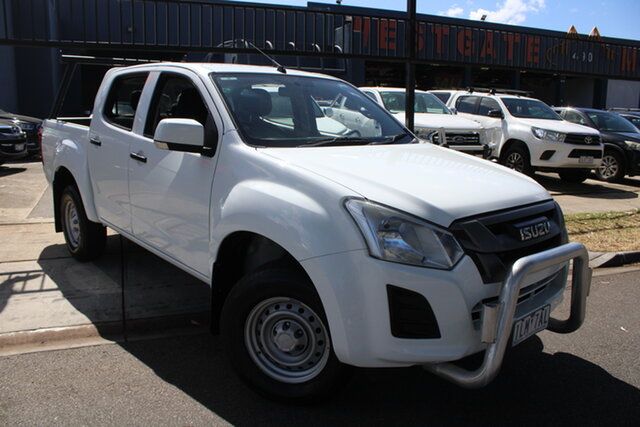 Used Isuzu D-MAX MY17 SX Crew Cab 4x2 High Ride West Footscray, 2017 Isuzu D-MAX MY17 SX Crew Cab 4x2 High Ride White 6 Speed Sports Automatic Cab Chassis