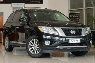 2014 Nissan Pathfinder R52 MY14 ST-L X-tronic 2WD Black 1 Speed Constant Variable Wagon.