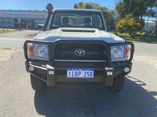 2017 Toyota Landcruiser LC70 VDJ79R MY17 Workmate (4x4) White 5 Speed Manual Cab Chassis.