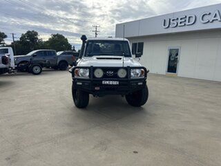 2020 Toyota Landcruiser VDJ79R Workmate White 5 Speed Manual Cab Chassis