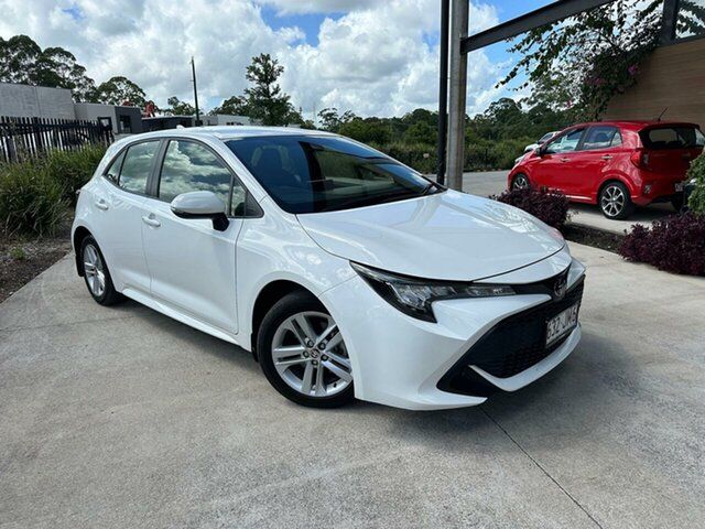 Used Toyota Corolla Mzea12R Ascent Sport Cooroy, 2021 Toyota Corolla Mzea12R Ascent Sport White 10 Speed Constant Variable Hatchback