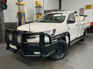 2019 Toyota Hilux GUN126R MY19 SR (4x4) White 6 Speed Manual Cab Chassis.