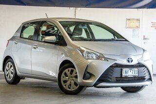2018 Toyota Yaris NCP130R Ascent Silver 4 Speed Automatic Hatchback.