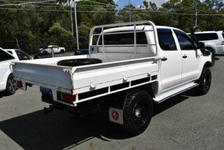 2012 Toyota Hilux KUN26R MY12 SR (4x4) White 5 Speed Manual Dual Cab Chassis