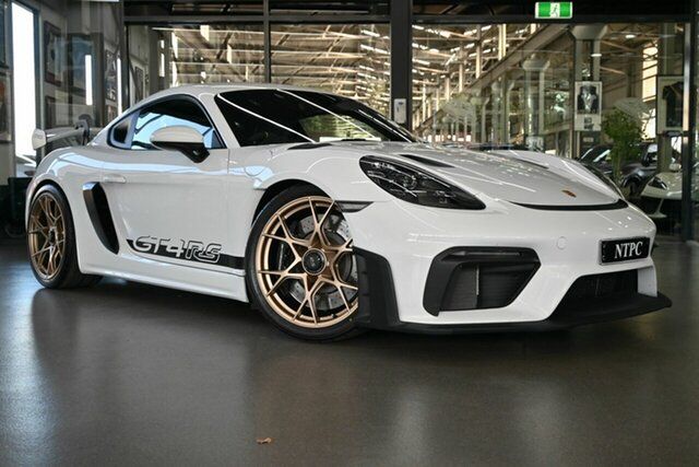 Used Porsche 718 982 MY22 Cayman PDK GT4 RS North Melbourne, 2022 Porsche 718 982 MY22 Cayman PDK GT4 RS White 7 Speed Sports Automatic Dual Clutch Coupe