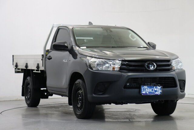Used Toyota Hilux TGN121R Workmate 4x2 Victoria Park, 2022 Toyota Hilux TGN121R Workmate 4x2 Grey 5 Speed Manual Cab Chassis