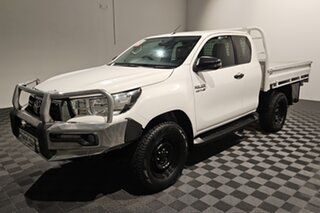 2019 Toyota Hilux GUN126R SR Extra Cab White 6 speed Automatic Cab Chassis