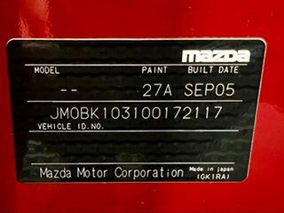 2005 Mazda 3 BK1031 SP23 Red 5 Speed Manual Sedan