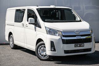 2023 Toyota HiAce GDH300R Crewvan LWB White 6 Speed Sports Automatic Van Wagon.