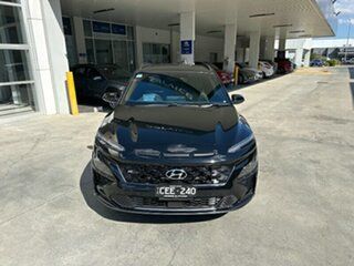 2022 Hyundai Kona OS.V4 MY22 N-Line D-CT AWD Premium Phantom Black 7 Speed.