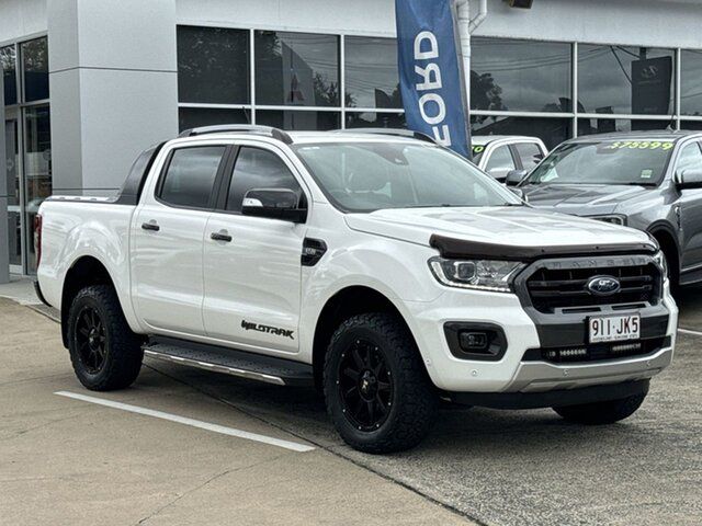 Used Ford Ranger PX MkIII 2021.25MY Wildtrak Beaudesert, 2020 Ford Ranger PX MkIII 2021.25MY Wildtrak Arctic White 6 Speed Sports Automatic