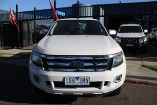 2014 Ford Ranger PX XLS Double Cab White 6 Speed Sports Automatic Utility.