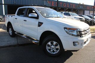 2014 Ford Ranger PX XLS Double Cab White 6 Speed Sports Automatic Utility.