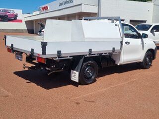 2022 Toyota Hilux TGN121R Workmate 4x2 Glacier White 6 Speed Sports Automatic Cab Chassis.