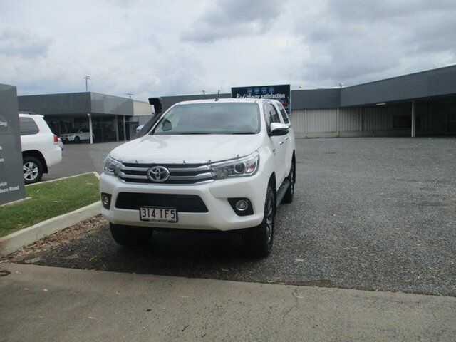 Used Toyota Hilux GUN126R SR5 Double Cab North Rockhampton, 2018 Toyota Hilux GUN126R SR5 Double Cab White 6 Speed Sports Automatic Utility
