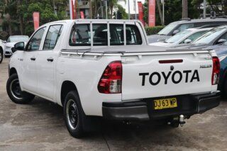 2019 Toyota Hilux TGN121R Workmate 4x2 Glacier White 6 Speed Automatic Dual Cab.