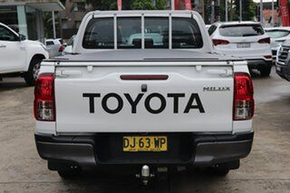 2019 Toyota Hilux TGN121R Workmate 4x2 Glacier White 6 Speed Automatic Dual Cab