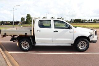 2012 Toyota Hilux GGN25R MY12 SR Double Cab Glacier White 5 Speed Manual Dual Cab