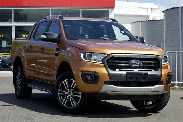 Used Ford Ranger PX MkIII 2021.75MY Wildtrak Toowoomba, 2022 Ford Ranger PX MkIII 2021.75MY Wildtrak Orange 10 Speed Sports Automatic Double Cab Pick Up